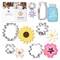 CookieCutter.com Mothers Day Flowers 6 Piece Cookie Cutters Set, Sunflower, Mason Jar, Hibiscus, Daisy, Tin Plate Steel, USA